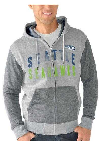 Men's Seattle Seahawks G III Sports by Carl Banks Safety Tri Blend Full Zip Hoodie Heathered Gray FengYun,We sell and wholesale Men's Seattle Seahawks G III Sports by Carl Banks Safety Tri Blend Full Zip Hoodie Heathered Gray FengYun on line form chian!
