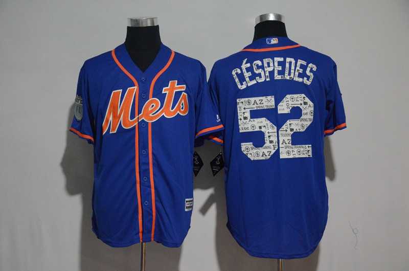 New York Mets #52 Yoenis Cespedes Blue 2017 Spring Training Flexbase Collection Stitched Jersey,We sell and wholesale New York Mets #52 Yoenis Cespedes Blue 2017 Spring Training Flexbase Collection Stitched Jersey on line form chian!