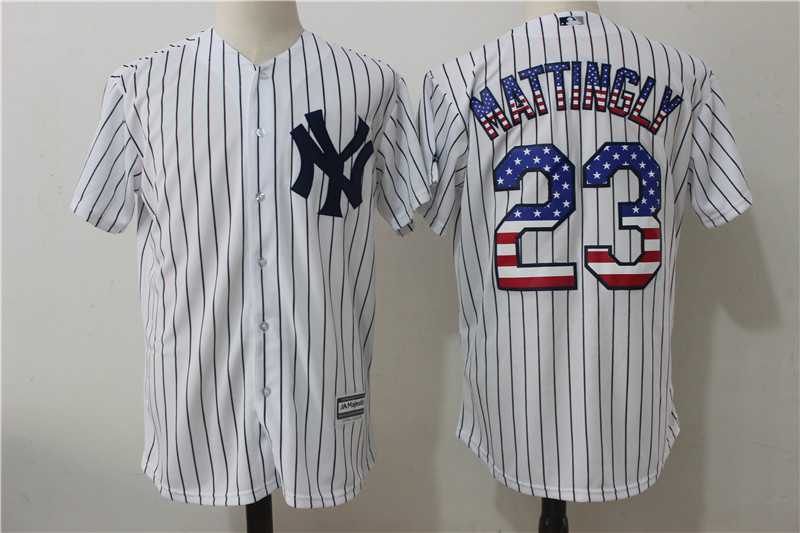 New York Yankees #23 Don Mattingly White USA Flag Fashion Stitched Baseball Jersey,We sell and wholesale New York Yankees #23 Don Mattingly White USA Flag Fashion Stitched Baseball Jersey on line form chian!