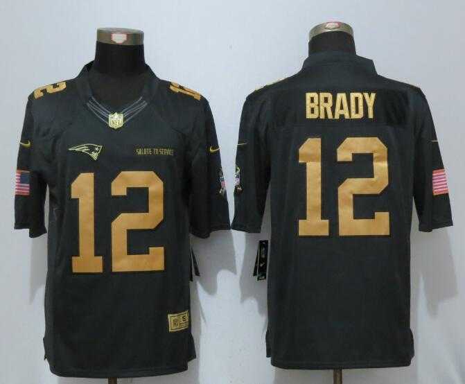 Nike Limited New England Patriots #12 Brady Gold Anthracite Salute To Service Stitched NFL Jersey,We sell and wholesale Nike Limited New England Patriots #12 Brady Gold Anthracite Salute To Service Stitched NFL Jersey on line form chian!