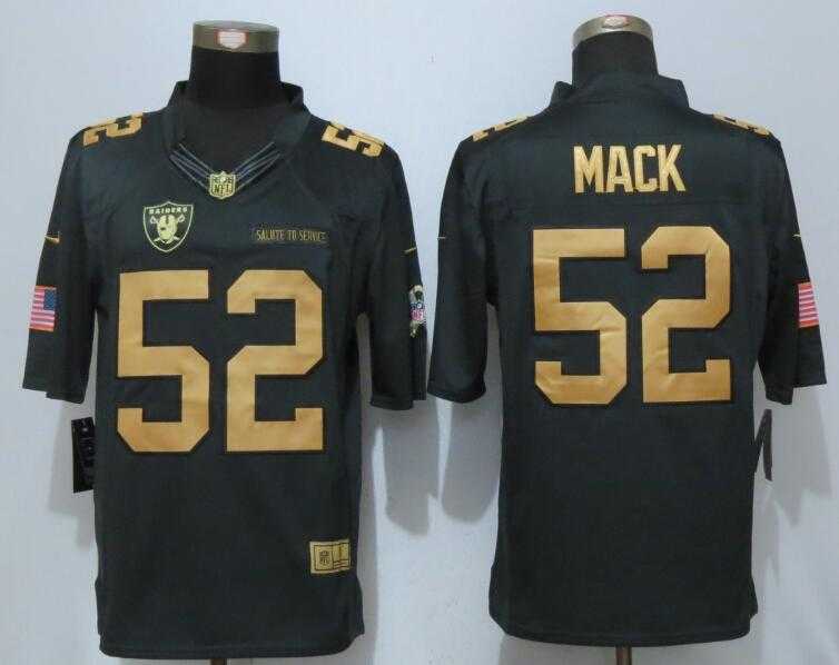 Nike Limited Oakland Raiders #52 Mack Gold Anthracite Salute To Service Stitched NFL Jersey,We sell and wholesale Nike Limited Oakland Raiders #52 Mack Gold Anthracite Salute To Service Stitched NFL Jersey on line form chian!