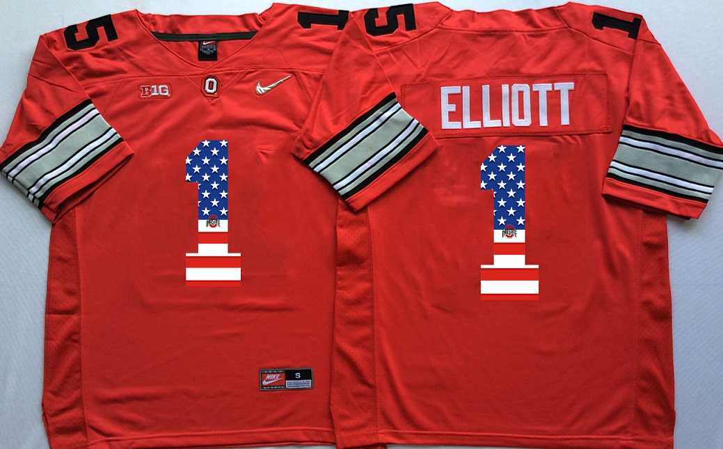 Ohio State Buckeyes #1 B.Miller Red USA Flag College Stitched Jersey,We sell and wholesale Ohio State Buckeyes #1 B.Miller Red USA Flag College Stitched Jersey on line form chian!