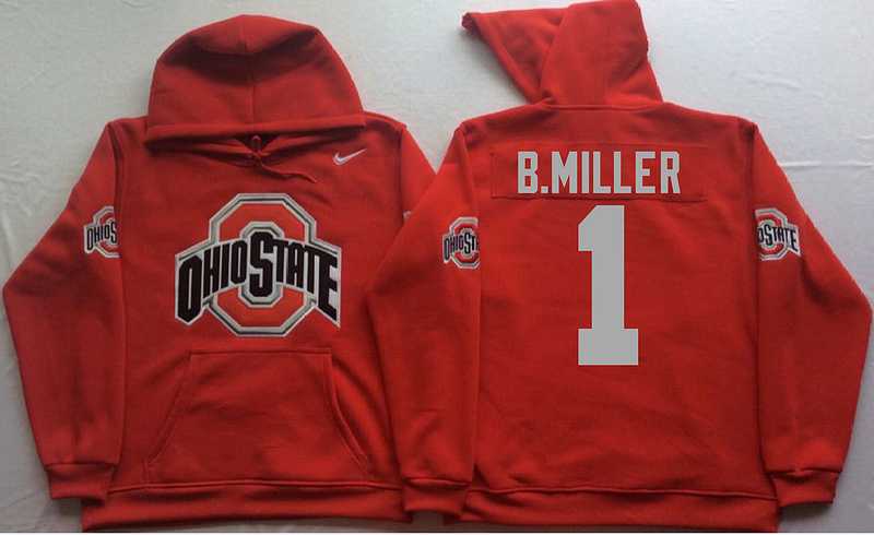 Ohio State Buckeyes #1 Braxton Miller Red Men's Pullover Stitched Hoodie,We sell and wholesale Ohio State Buckeyes #1 Braxton Miller Red Men's Pullover Stitched Hoodie on line form chian!