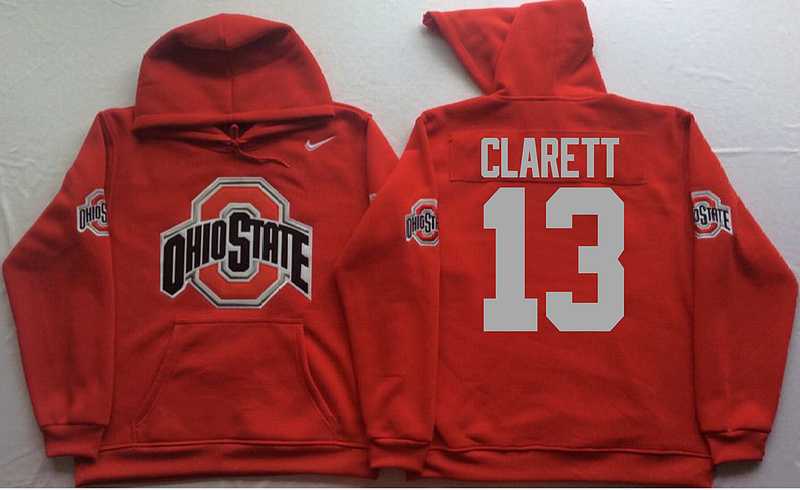 Ohio State Buckeyes #13 Maurice Clarett Red Men's Pullover Stitched Hoodie,We sell and wholesale Ohio State Buckeyes #13 Maurice Clarett Red Men's Pullover Stitched Hoodie on line form chian!