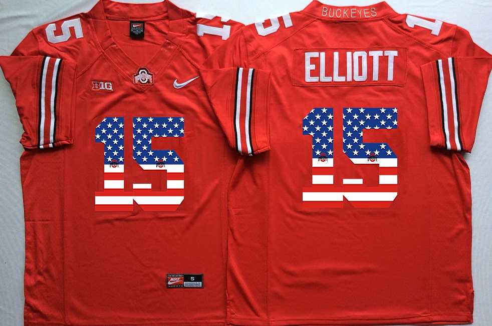 Ohio State Buckeyes #15 Ezekiel Elliott Red USA Flag College Football Stitched Jersey,We sell and wholesale Ohio State Buckeyes #15 Ezekiel Elliott Red USA Flag College Football Stitched Jersey on line form chian!