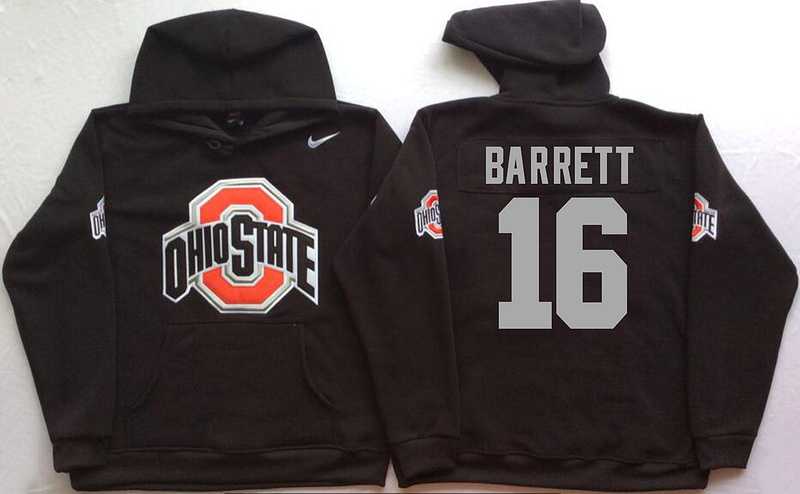 Ohio State Buckeyes #16 J.T. Barrett Black Men's Pullover Stitched Hoodie,We sell and wholesale Ohio State Buckeyes #16 J.T. Barrett Black Men's Pullover Stitched Hoodie on line form chian!