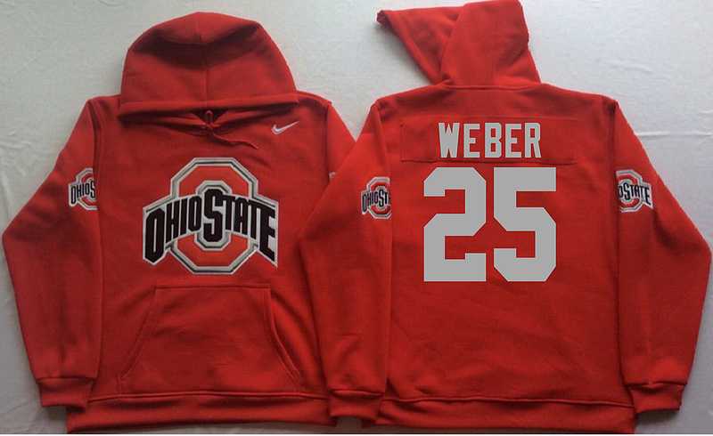 Ohio State Buckeyes #25 Mike Weber Red Men's Pullover Stitched Hoodie,We sell and wholesale Ohio State Buckeyes #25 Mike Weber Red Men's Pullover Stitched Hoodie on line form chian!