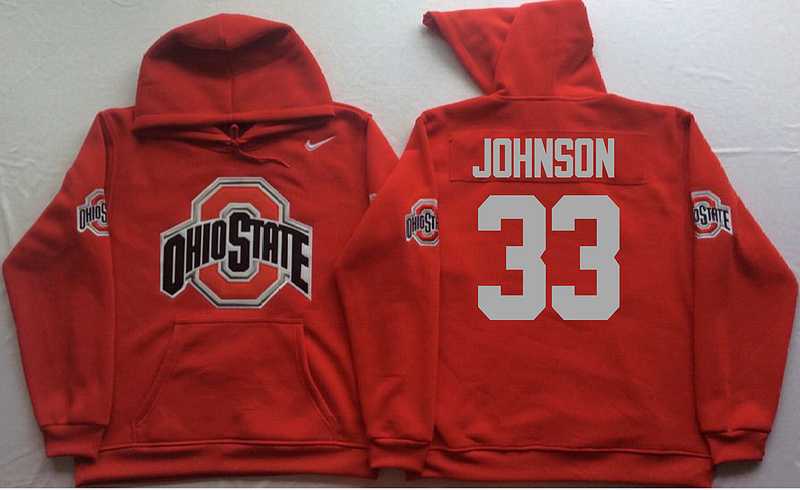 Ohio State Buckeyes #33 Pete Johnson Red Men's Pullover Stitched Hoodie,We sell and wholesale Ohio State Buckeyes #33 Pete Johnson Red Men's Pullover Stitched Hoodie on line form chian!