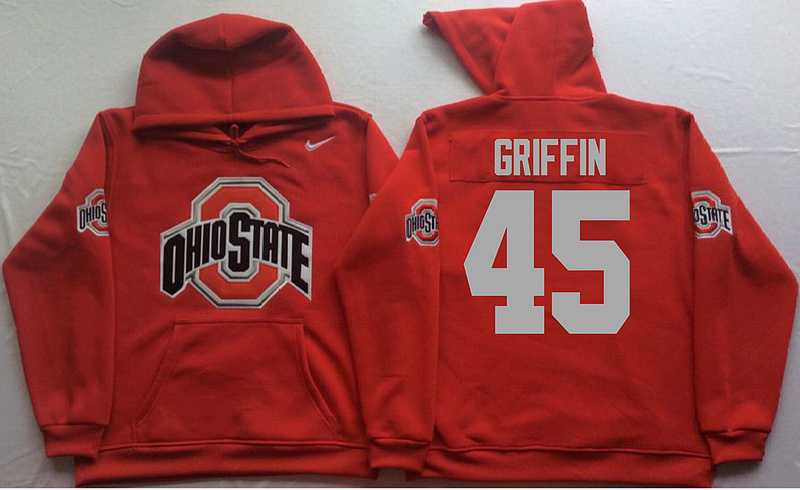 Ohio State Buckeyes #45 Archie Griffin Red Men's Pullover Stitched Hoodie,We sell and wholesale Ohio State Buckeyes #45 Archie Griffin Red Men's Pullover Stitched Hoodie on line form chian!