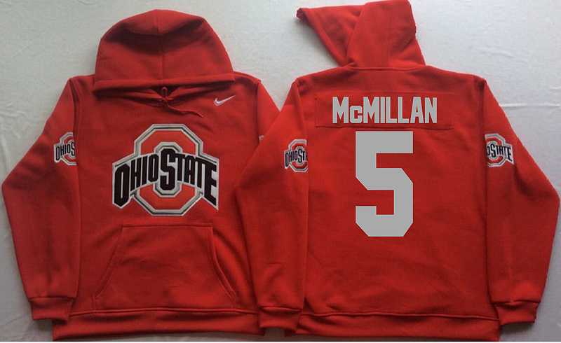Ohio State Buckeyes #5 Raekwon McMillan Red Men's Pullover Stitched Hoodie,We sell and wholesale Ohio State Buckeyes #5 Raekwon McMillan Red Men's Pullover Stitched Hoodie on line form chian!
