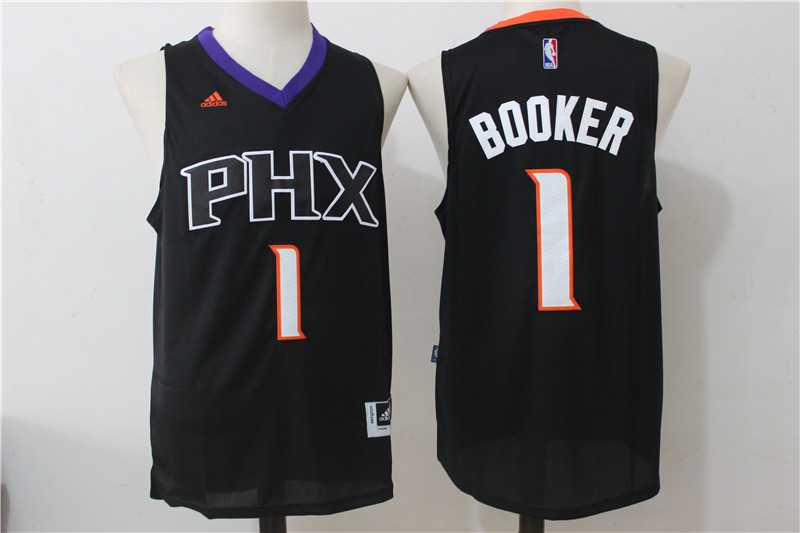 Phoenix Suns #1 Devin Booker Black Swingman Stitched Jersey,We sell and wholesale Phoenix Suns #1 Devin Booker Black Swingman Stitched Jersey on line form chian!