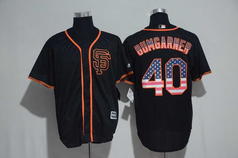 San Francisco Giants #40 Madison Bumgarner Black USA Flag Fashion Stitched Baseball Jersey,We sell and wholesale San Francisco Giants #40 Madison Bumgarner Black USA Flag Fashion Stitched Baseball Jersey on line form chian!
