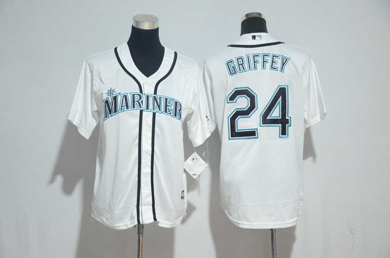 Seattle Mariners #24 Ken Griffey White New Cool Base Stitched Jersey,We sell and wholesale Seattle Mariners #24 Ken Griffey White New Cool Base Stitched Jersey on line form chian!