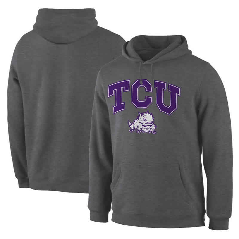 TCU Horned Frogs Charcoal Campus Pullover Hoodie,We sell and wholesale TCU Horned Frogs Charcoal Campus Pullover Hoodie on line form chian!