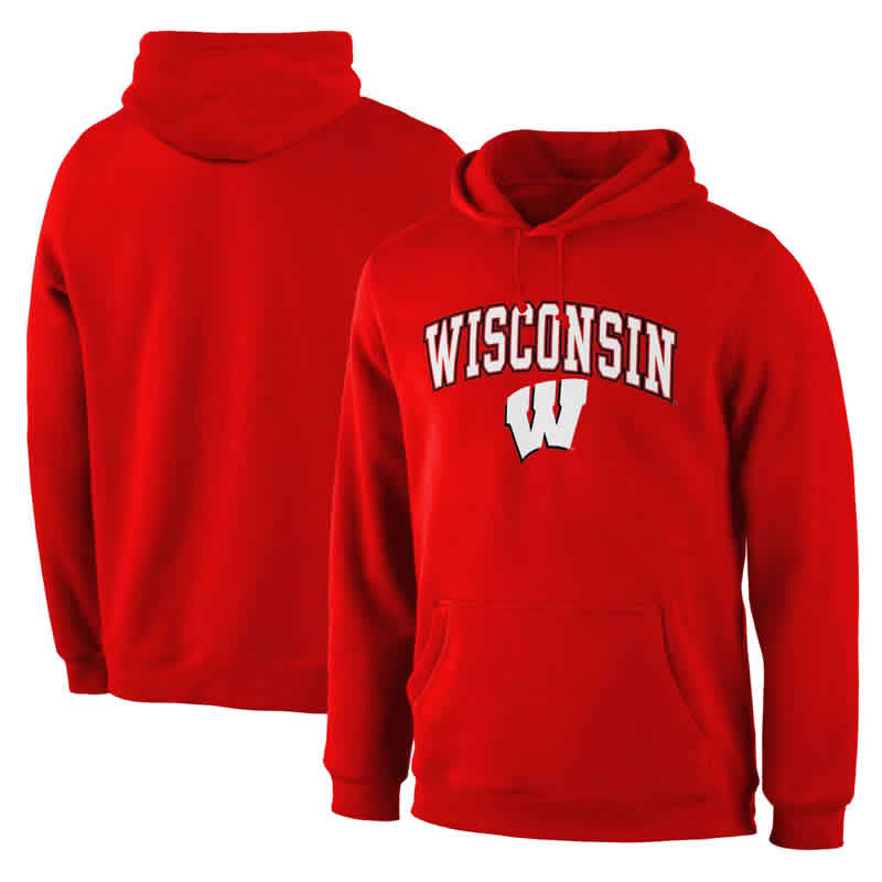 Wisconsin Badgers Red Campus Pullover Hoodie,We sell and wholesale Wisconsin Badgers Red Campus Pullover Hoodie on line form chian!