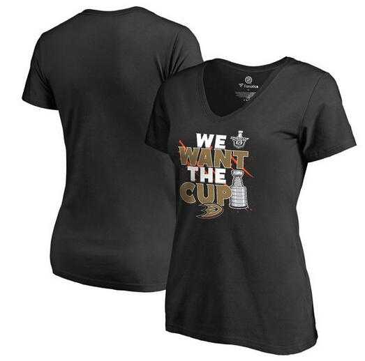 Women's Anaheim Ducks Fanatics Branded 2017 NHL Stanley Cup Playoff Participant Blue Line Plus Size V Neck T Shirt Black FengYun,We sell and wholesale Women's Anaheim Ducks Fanatics Branded 2017 NHL Stanley Cup Playoff Participant Blue Line Plus Size V Neck T Shirt Black FengYun on line form chian!