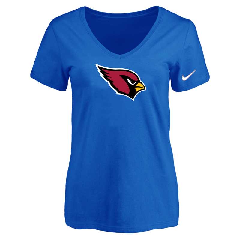 Women's Arizona Cardinals Blue Logo V neck T-Shirt FengYun,We sell and wholesale Women's Arizona Cardinals Blue Logo V neck T-Shirt FengYun on line form chian!