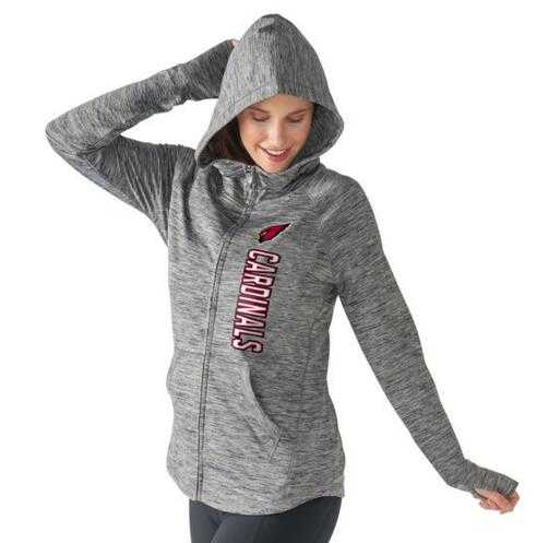 Women's Arizona Cardinals G III 4Her by Carl Banks Recovery Full Zip Hoodie Gray FengYun,We sell and wholesale Women's Arizona Cardinals G III 4Her by Carl Banks Recovery Full Zip Hoodie Gray FengYun on line form chian!