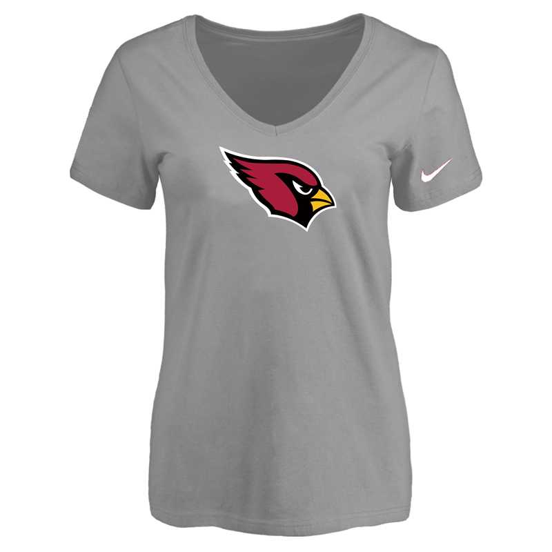 Women's Arizona Cardinals L.Gray Logo V neck T-Shirt FengYun,We sell and wholesale Women's Arizona Cardinals L.Gray Logo V neck T-Shirt FengYun on line form chian!