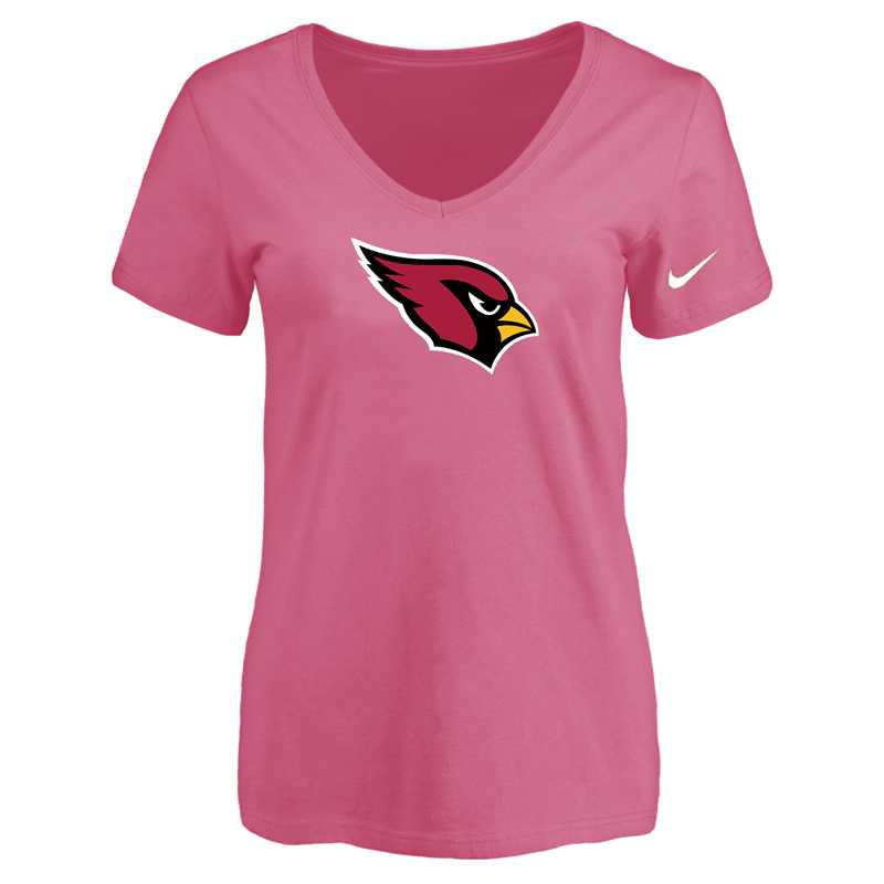 Women's Arizona Cardinals Pink Logo V neck T-Shirt FengYun,We sell and wholesale Women's Arizona Cardinals Pink Logo V neck T-Shirt FengYun on line form chian!