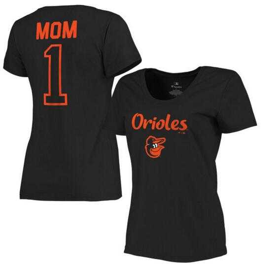 Women's Baltimore Orioles 2017 Mother's Day #1 Mom Plus Size T-Shirt - Black FengYun,We sell and wholesale Women's Baltimore Orioles 2017 Mother's Day #1 Mom Plus Size T-Shirt - Black FengYun on line form chian!