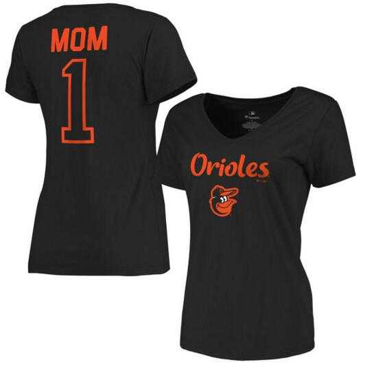 Women's Baltimore Orioles 2017 Mother's Day #1 Mom V-Neck T-Shirt - Black FengYun,We sell and wholesale Women's Baltimore Orioles 2017 Mother's Day #1 Mom V-Neck T-Shirt - Black FengYun on line form chian!
