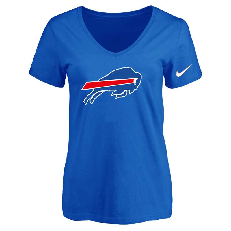 Women's Buffalo Bills Blue Logo V neck T-Shirt FengYun,We sell and wholesale Women's Buffalo Bills Blue Logo V neck T-Shirt FengYun on line form chian!