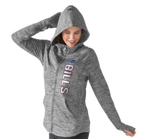 Women's Buffalo Bills G III 4Her by Carl Banks Recovery Full Zip Hoodie Heathered Gray FengYun,We sell and wholesale Women's Buffalo Bills G III 4Her by Carl Banks Recovery Full Zip Hoodie Heathered Gray FengYun on line form chian!