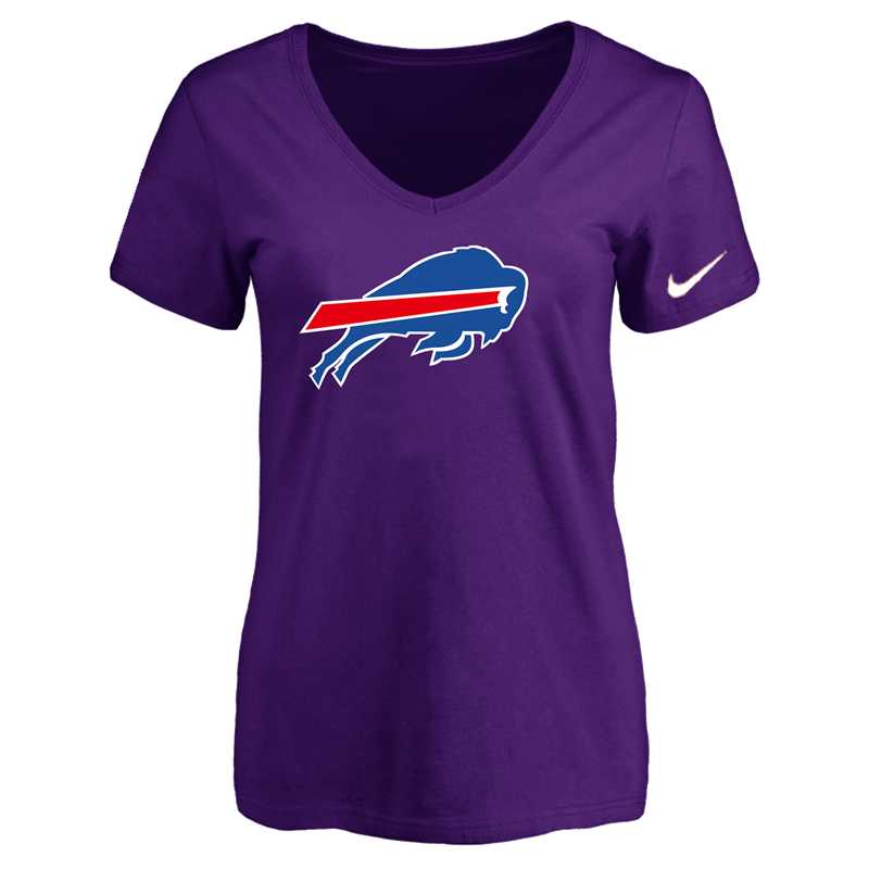 Women's Buffalo Bills Purple Logo V neck T-Shirt FengYun,We sell and wholesale Women's Buffalo Bills Purple Logo V neck T-Shirt FengYun on line form chian!