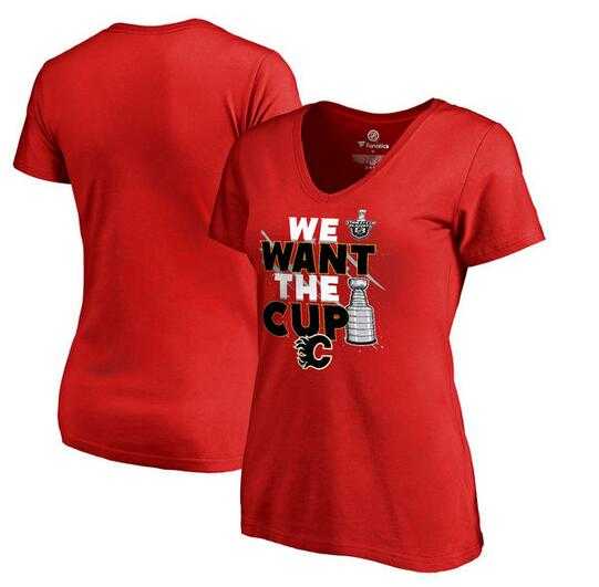 Women's Calgary Flames Fanatics Branded 2017 NHL Stanley Cup Playoff Participant Blue Line Plus Size V Neck T Shirt Red FengYun,We sell and wholesale Women's Calgary Flames Fanatics Branded 2017 NHL Stanley Cup Playoff Participant Blue Line Plus Size V Neck T Shirt Red FengYun on line form chian!