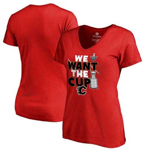 Women's Calgary Flames Fanatics Branded 2017 NHL Stanley Cup Playoff Participant Blue Line Slim Fit V Neck T Shirt Red FengYun,We sell and wholesale Women's Calgary Flames Fanatics Branded 2017 NHL Stanley Cup Playoff Participant Blue Line Slim Fit V Neck T Shirt Red FengYun on line form chian!