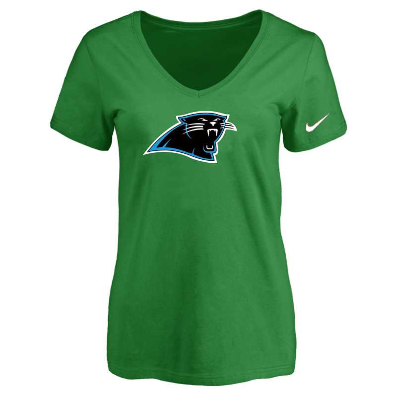Women's Carolina Panthers D.Green Logo V neck T-Shirt FengYun,We sell and wholesale Women's Carolina Panthers D.Green Logo V neck T-Shirt FengYun on line form chian!