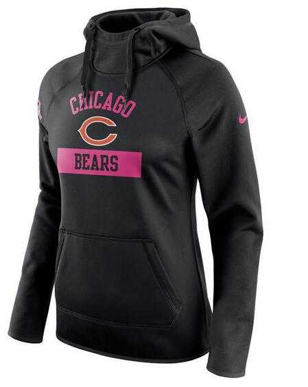 Women's Chicago Bears Nike Breast Cancer Awareness Circuit Performance Pullover Hoodie - Black FengYun,We sell and wholesale Women's Chicago Bears Nike Breast Cancer Awareness Circuit Performance Pullover Hoodie - Black FengYun on line form chian!