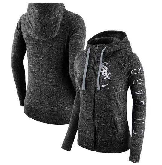 Women's Chicago White Sox Nike Vintage Full-Zip Hoodie - Heather Black FengYun,We sell and wholesale Women's Chicago White Sox Nike Vintage Full-Zip Hoodie - Heather Black FengYun on line form chian!