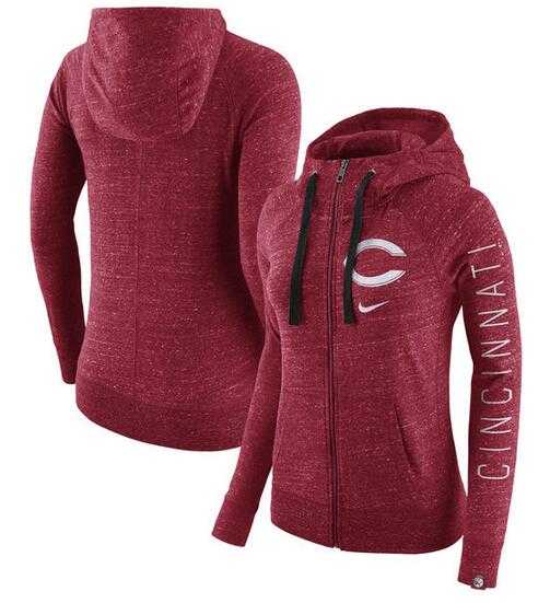 Women's Cincinnati Reds Nike Vintage Full-Zip Hoodie - Heather Red FengYun,We sell and wholesale Women's Cincinnati Reds Nike Vintage Full-Zip Hoodie - Heather Red FengYun on line form chian!