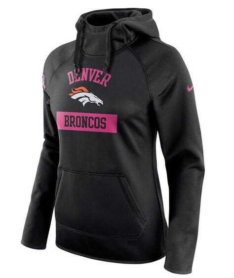 Women's Denver Broncos Nike Breast Cancer Awareness Circuit Performance Pullover Hoodie - Black FengYun,We sell and wholesale Women's Denver Broncos Nike Breast Cancer Awareness Circuit Performance Pullover Hoodie - Black FengYun on line form chian!