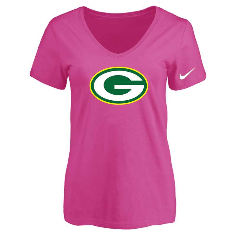 Women's Green Bay Packers Peach Logo V neck T-Shirt FengYun,We sell and wholesale Women's Green Bay Packers Peach Logo V neck T-Shirt FengYun on line form chian!