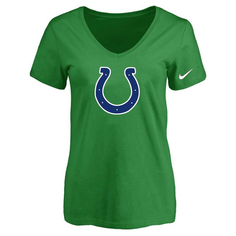 Women's Indiannapolis Colts D.Green Logo V neck T-Shirt FengYun,We sell and wholesale Women's Indiannapolis Colts D.Green Logo V neck T-Shirt FengYun on line form chian!