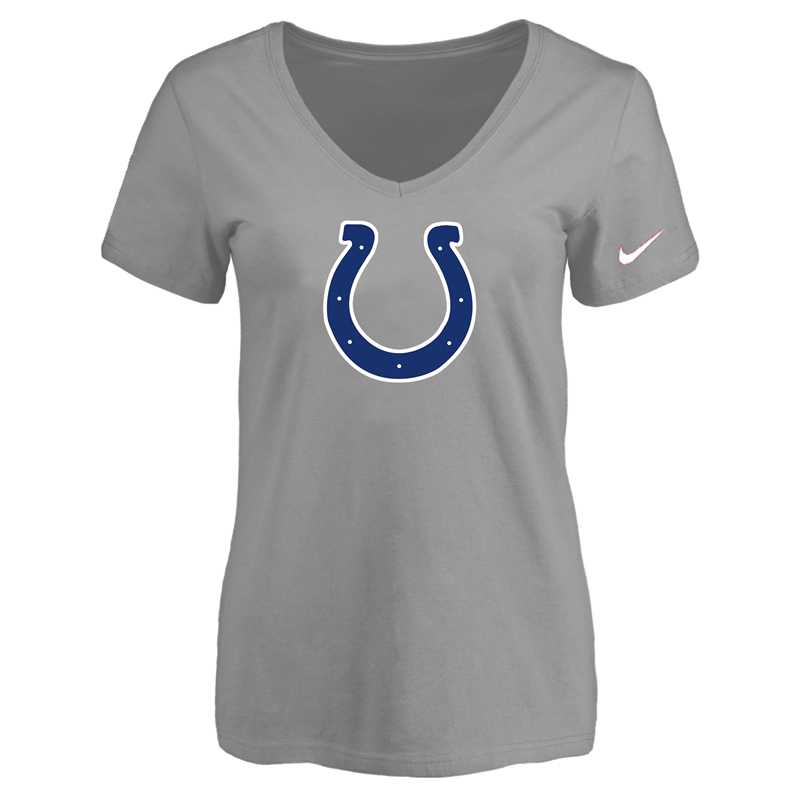 Women's Indiannapolis Colts L.Gray Logo V neck T-Shirt FengYun,We sell and wholesale Women's Indiannapolis Colts L.Gray Logo V neck T-Shirt FengYun on line form chian!