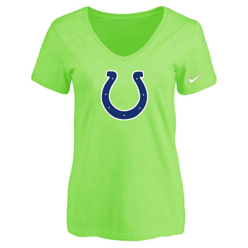 Women's Indiannapolis Colts L.Green Logo V neck T-Shirt FengYun,We sell and wholesale Women's Indiannapolis Colts L.Green Logo V neck T-Shirt FengYun on line form chian!
