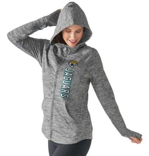 Women's Jacksonville Jaguars G III 4Her by Carl Banks Recovery Full Zip Hoodie Gray FengYun,We sell and wholesale Women's Jacksonville Jaguars G III 4Her by Carl Banks Recovery Full Zip Hoodie Gray FengYun on line form chian!