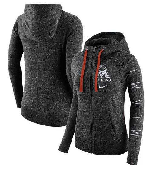 Women's Miami Marlins Nike Vintage Full-Zip Hoodie - Heather Black FengYun,We sell and wholesale Women's Miami Marlins Nike Vintage Full-Zip Hoodie - Heather Black FengYun on line form chian!