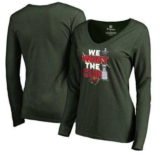 Women's Minnesota Wild Fanatics Branded 2017 NHL Stanley Cup Playoff Participant Blue Line Long Sleeve T Shirt Green FengYun,We sell and wholesale Women's Minnesota Wild Fanatics Branded 2017 NHL Stanley Cup Playoff Participant Blue Line Long Sleeve T Shirt Green FengYun on line form chian!