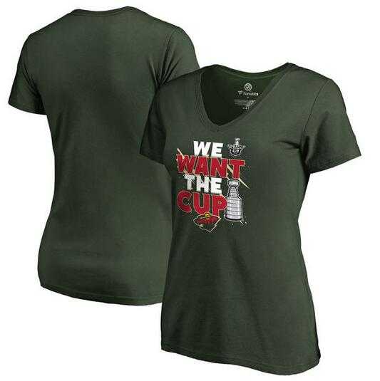 Women's Minnesota Wild Fanatics Branded 2017 NHL Stanley Cup Playoff Participant Blue Line Slim Fit V Neck T Shirt Green FengYun,We sell and wholesale Women's Minnesota Wild Fanatics Branded 2017 NHL Stanley Cup Playoff Participant Blue Line Slim Fit V Neck T Shirt Green FengYun on line form chian!