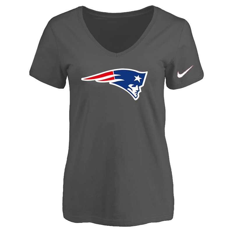 Women's New England Patriots D.Gray Logo V neck T-Shirt FengYun,We sell and wholesale Women's New England Patriots D.Gray Logo V neck T-Shirt FengYun on line form chian!