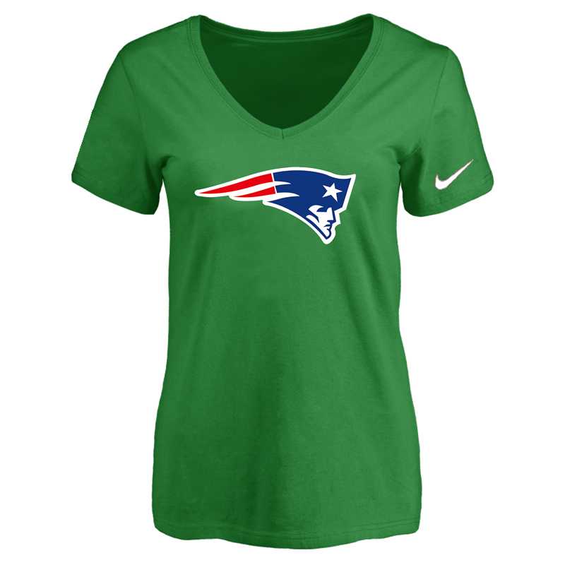 Women's New England Patriots D.Green Logo V neck T-Shirt FengYun,We sell and wholesale Women's New England Patriots D.Green Logo V neck T-Shirt FengYun on line form chian!