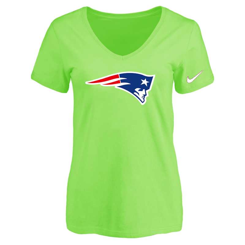 Women's New England Patriots L.Green Logo V neck T-Shirt FengYun,We sell and wholesale Women's New England Patriots L.Green Logo V neck T-Shirt FengYun on line form chian!