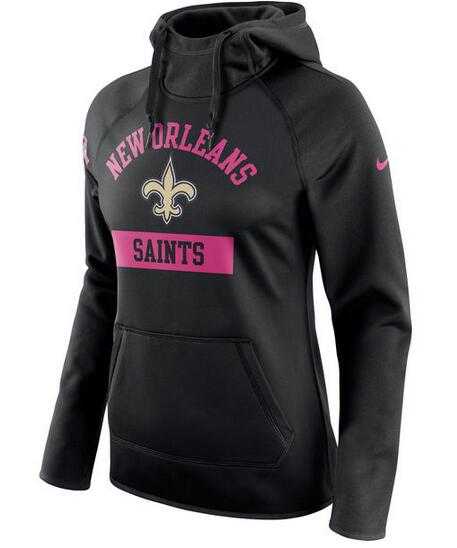 Women's New Orleans Saints Nike Breast Cancer Awareness Circuit Performance Pullover Hoodie - Black FengYun,We sell and wholesale Women's New Orleans Saints Nike Breast Cancer Awareness Circuit Performance Pullover Hoodie - Black FengYun on line form chian!