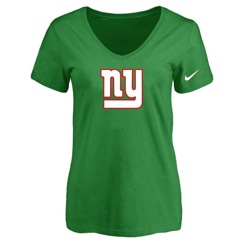 Women's New York Giants D.Green Logo V neck T-Shirt FengYun,We sell and wholesale Women's New York Giants D.Green Logo V neck T-Shirt FengYun on line form chian!