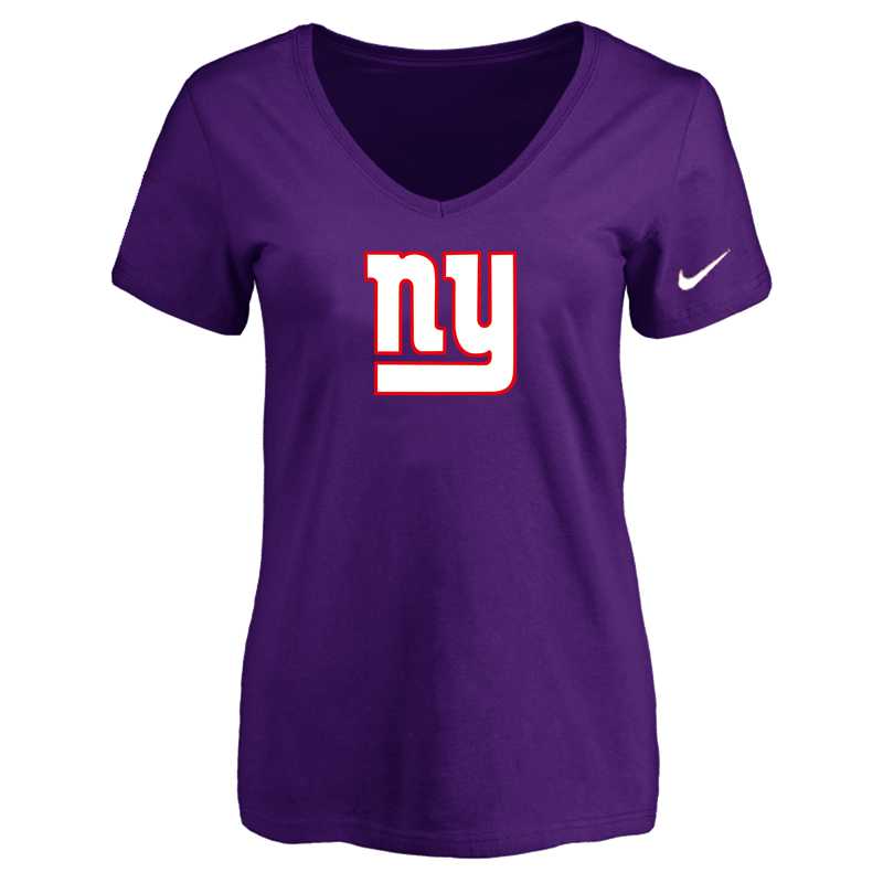 Women's New York Giants Purple Logo V neck T-Shirt FengYun,We sell and wholesale Women's New York Giants Purple Logo V neck T-Shirt FengYun on line form chian!